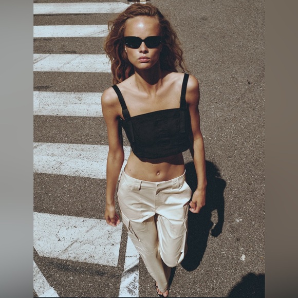 NWT ZARA CROP TOP - Picture 2 of 7